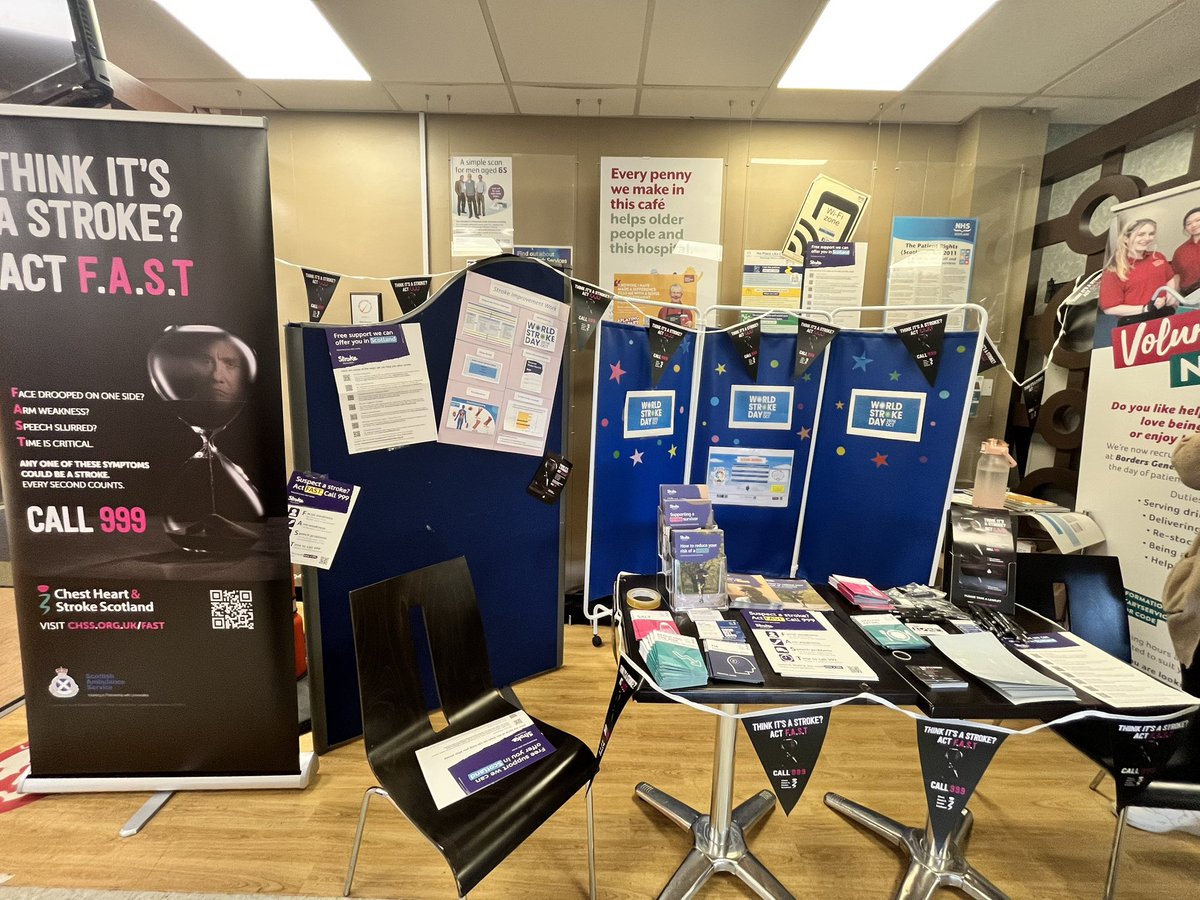 Stroke team NHS Borders celebrating World stroke day