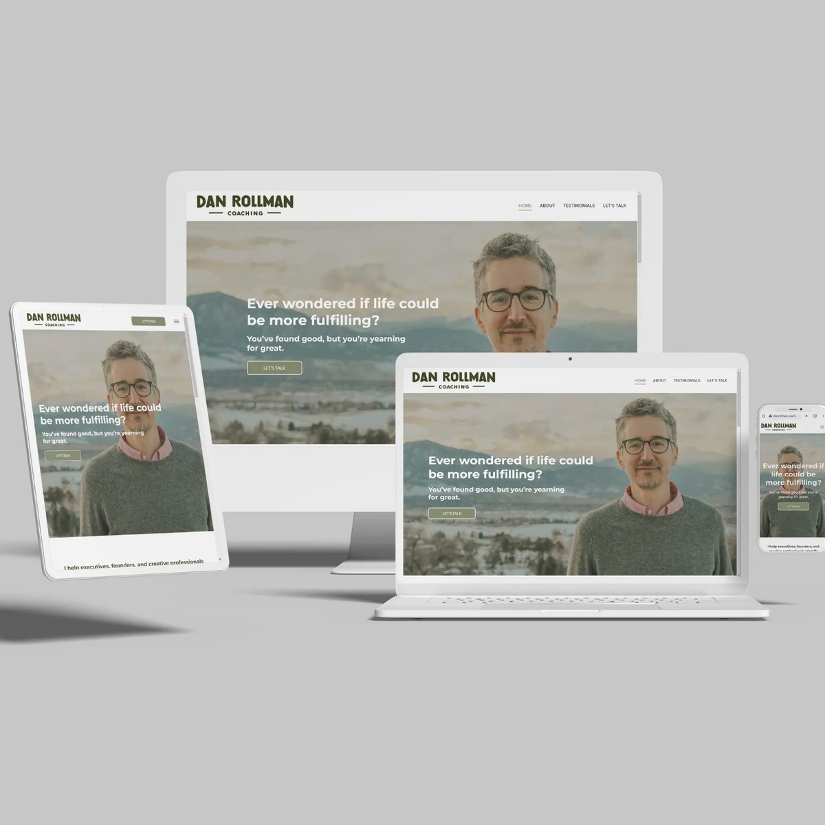 fix8media's tweet photo. From ad exec to life coach: Dan Rollman's journey comes alive on his new Duda website! 🚀 Ready for a website that tells your unique story? Let's chat! #Fix8Media #DudaPartners #WebDesignExperts #CoachingWebsite #CustomWebDesign #BusinessGrowth #OnlinePresence #BoulderTech https://t.co/DuxR9cYzmg