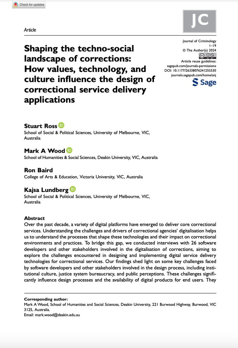 Journal of Criminology tweet media