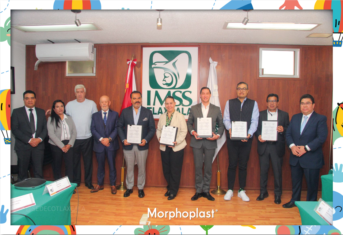 Morphoplast's tweet photo. 📷Estamos contentos de formar parte del convenio para la creación y servicio de una 𝗚𝘂𝗮𝗿𝗱𝗲𝗿í𝗮 𝗜𝗻𝗳𝗮𝗻𝘁𝗶𝗹. Se colocó la primera piedra en el Corredor Industrial (CIX 1) para su construcción, la cual beneficiará a los padres trabajadores de dicha zona. 📷📷📷 https://t.co/tKECVqlTWF