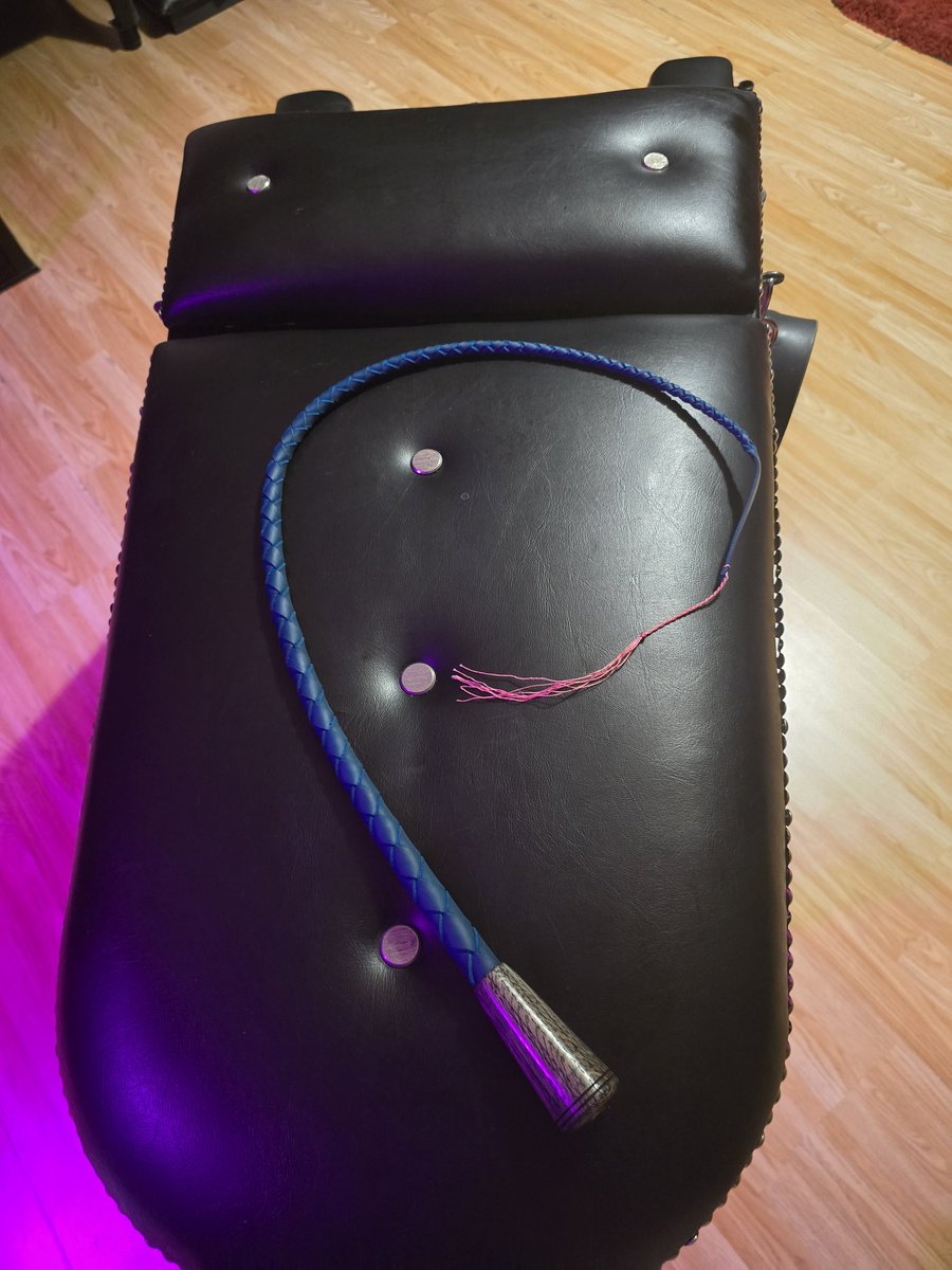 Dom_wildfire's tweet photo. My new whip is so cute and dainty I can certainly promise it won't hurt either. 😋 https://t.co/x4XEj3aTVy