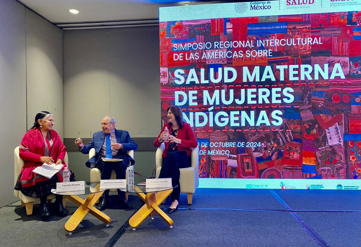 CanEmbMexico's tweet photo. A pleasure to join our partners from @UNFPAMexico,  @Canadamidwives , @NCIMidwives and other #Indigenous #women's #institutions and organizations participating in the Intercultural #IndigenousWomen's #MaternalHealth Symposium at 🇲🇽 

We wish you a productive event! 🤰🏽🌎 https://t.co/ZyTad49lqP