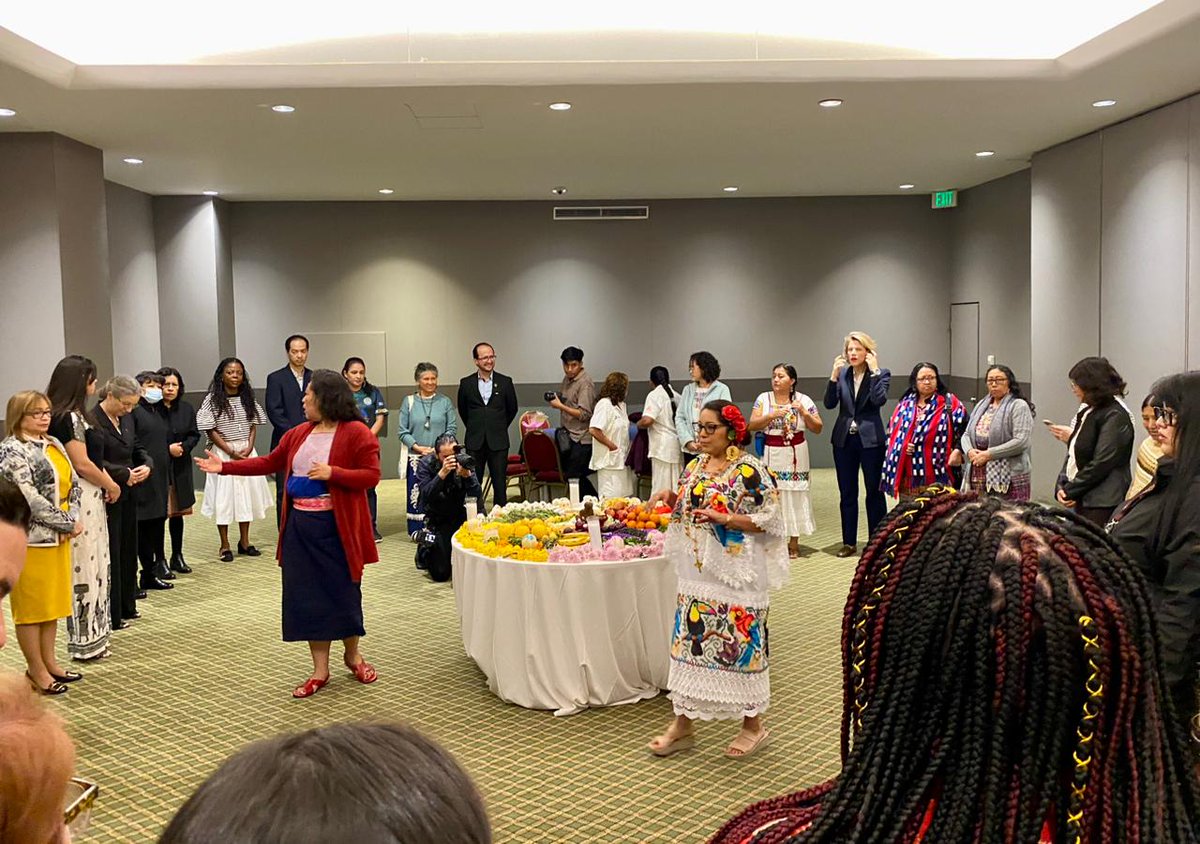 CanEmbMexico's tweet photo. A pleasure to join our partners from @UNFPAMexico,  @Canadamidwives , @NCIMidwives and other #Indigenous #women's #institutions and organizations participating in the Intercultural #IndigenousWomen's #MaternalHealth Symposium at 🇲🇽 

We wish you a productive event! 🤰🏽🌎 https://t.co/ZyTad49lqP