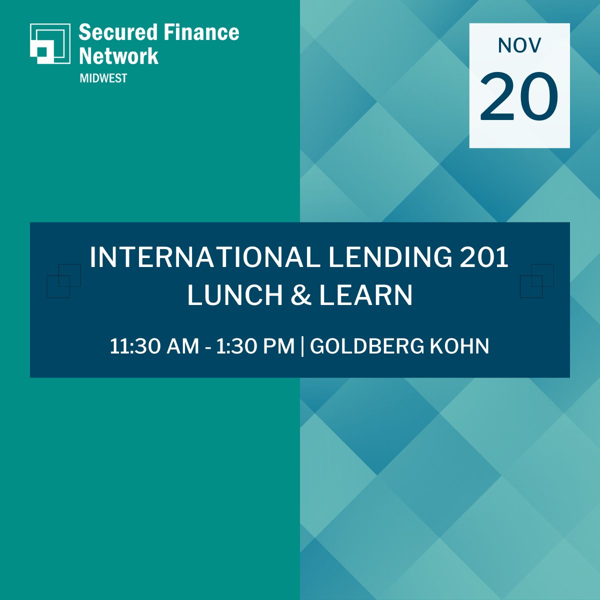 Join the #SFNetMidwest featuring Richard Kohn &amp; Bill Starshak for "International Lending 201," focusing on cross-border loan structuring. The event will also celebrate Diwali with lunch from Naansense, supporting meals for children in need. community.sfnet.com/midwestchapter…