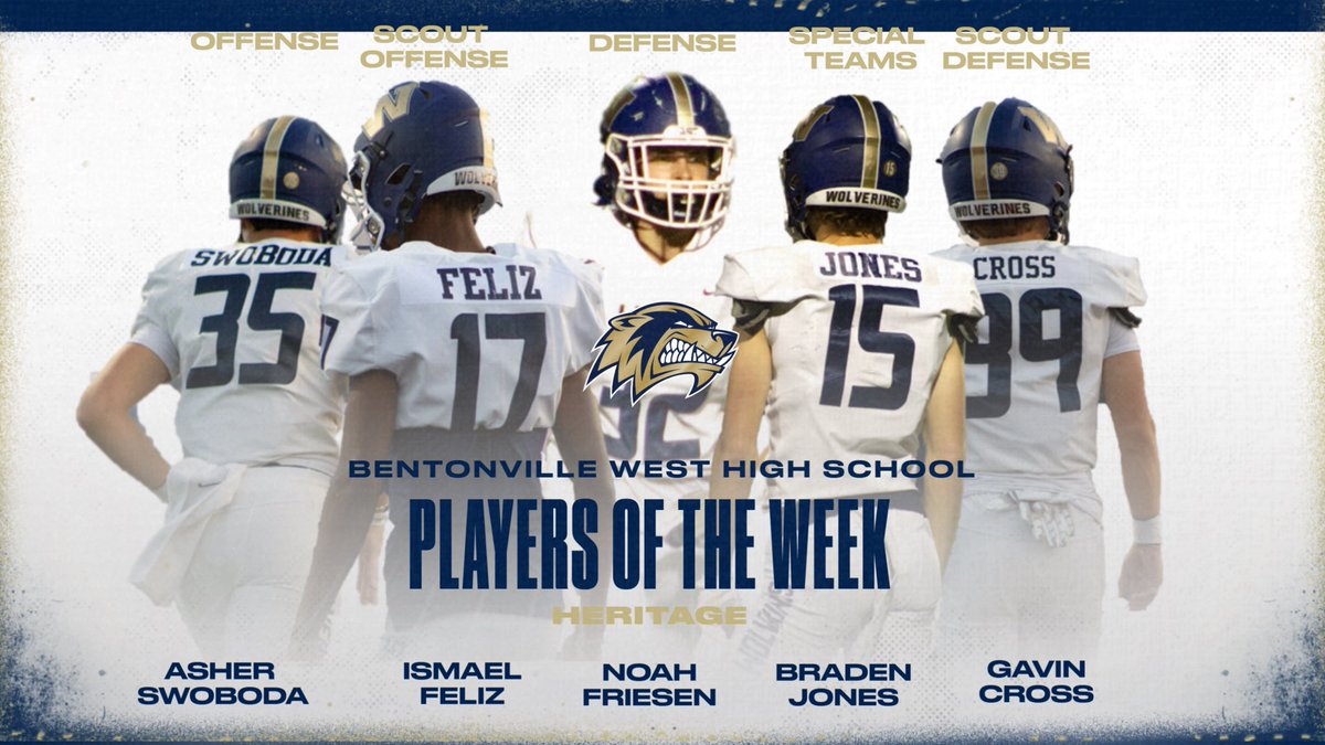 Here are our Offensive, Defensive, Special Team and Prep Players of the Week!  Great Job Boys! #FAST