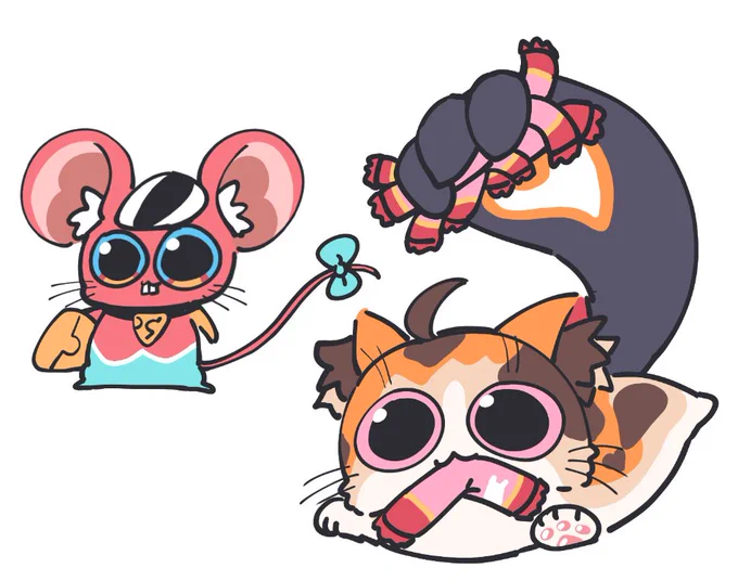 I'm busy working for 2-3 weeks, so I think I'm going to post doodles 