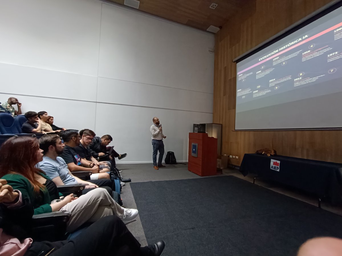 issachile's tweet photo. Ya comenzó. ISSA Chile Conference - AIEP: Conociendo la Norma ISO 42001 Desafíos Éticos y Normativos de la IA #issachile #conference #ciberseguridad https://t.co/xxqnWNArM7