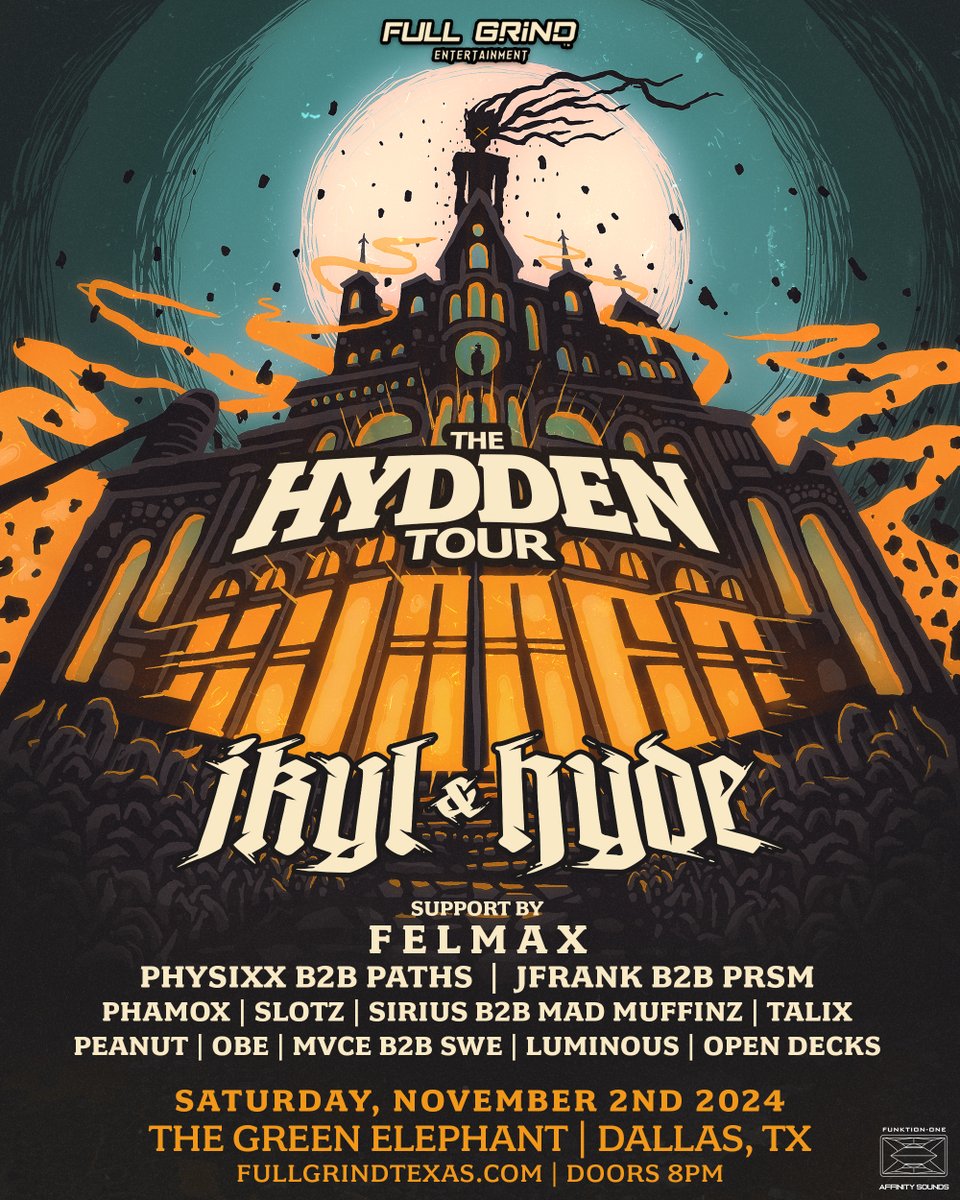 DALLAS FAM! - Enter this giveaway for your chance to WIN 2 FREE tickets to see <a href="/JkylxHyde/">Jkyl & Hyde</a> at The Green Elephant this Saturday, November 2nd! 

To Enter:
- Like &amp; Repost
- Tag Your Friends
- Follow us &amp; <a href="/FullGrindTexas/">Full Grind Entertainment</a> 

Winner will be chosen on Friday - good luck everyone!