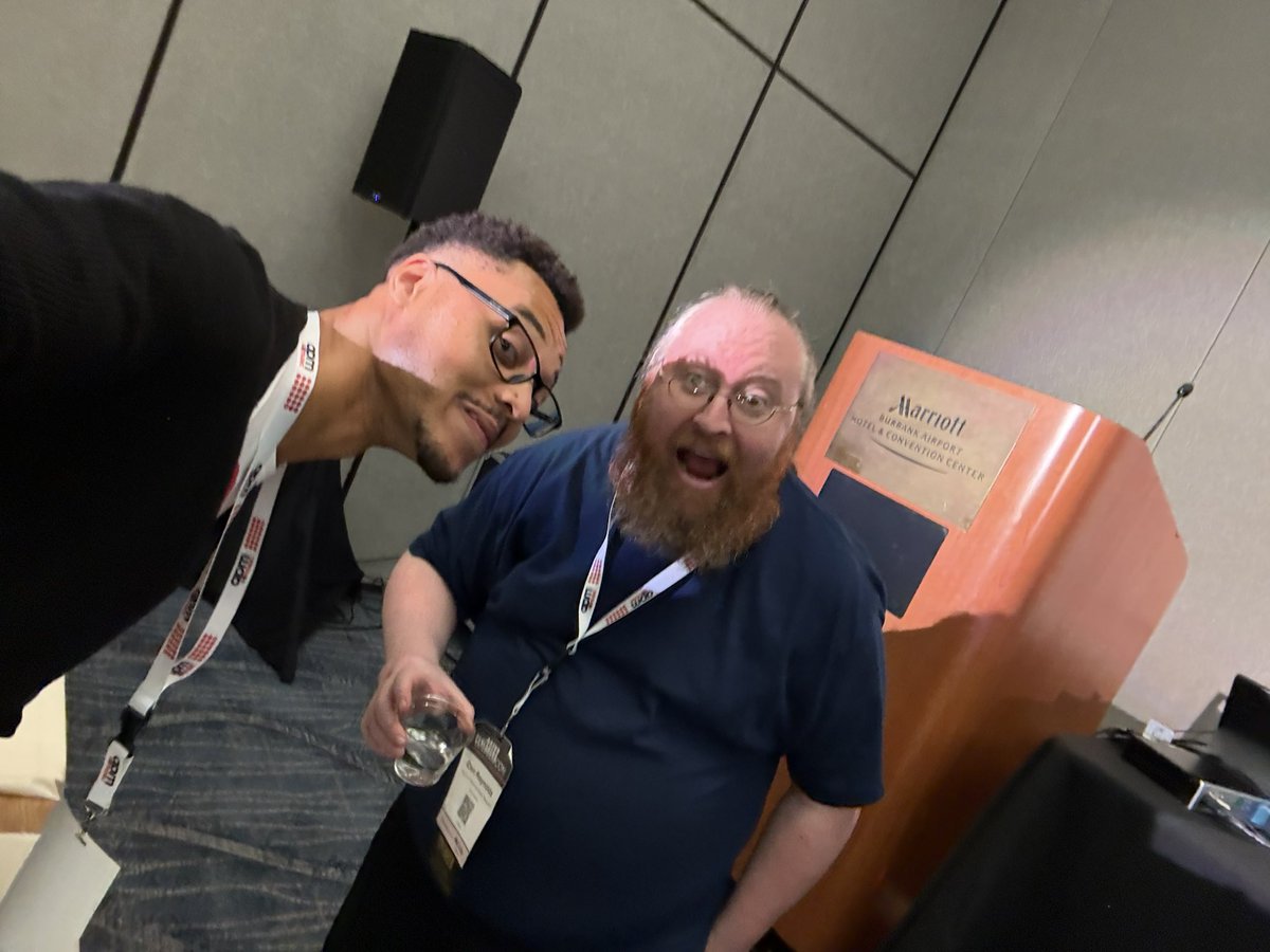 carsonalewis's tweet image. Running around finding every I know is going well #GameSoundCon