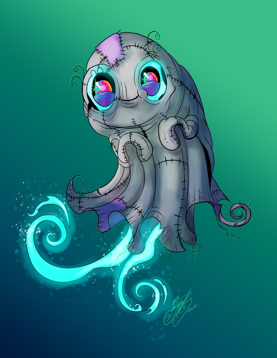 Monstersona I drew for Doodley the Ghost as part of my patreon rewards! patreon.com/bellasboneyard #bunnybennett #bmovieboneyard #bellasbmovieboneyard #bellasboneyard #art #spookyart