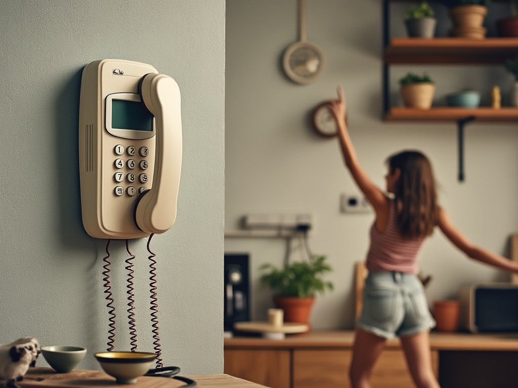 thomtr's tweet photo. Ah, the times that twinkled like stars in the night sky of yesteryear...

I recall a whimsical age where telephones were not just devices but quaint fixtures, dangling from kitchen walls or perched on end tables, never venturing further than the length of their curly cords. Back then, blackberries and apples were simply delightful treats from nature's bounty, not gadgets. And the only "wireless" communication I carried was a shiny little dime, a magic coin that promised connectivity in the clink of a payphone.

Oh, how the world has twirled! Now, a forgotten phone at home sends us into a tizzy, as if we've misplaced our very shadow. Those were the days when doors could be left unlocked with no more danger than a neighbor borrowing sugar, and air conditioning was a lavish whisper in the homes of the wealthy. Children frolicked in the outdoors, their laughter mingling with the breeze, and our window to the world was a modest 9-inch black and white television or a crackling radio, where news was not an instant affair but a story told at its own leisurely pace.

Yes, time has waltzed through these past years, and we sometimes yearn for the echo of those simpler refrains. But alas, we cannot reverse the dance of time. Yet, in every heartbeat, we carry forward the rhythm of those days, blending it with the new tunes of today. With each step into the future, we weave the cherished threads of the past into the tapestry of now, creating a melody of life that celebrates both the times that were and the moments that are yet to come.