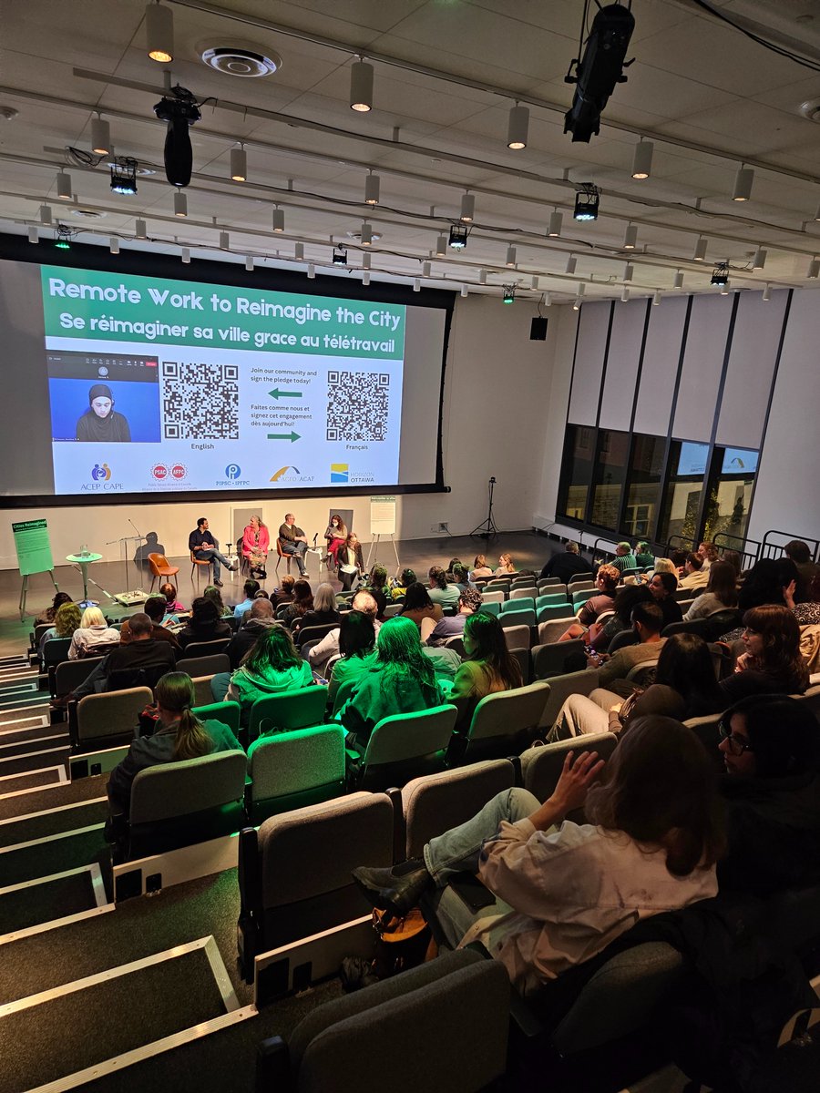 HorizonOttawa's tweet photo. Our panel with @CAPE_ACEP "Remote Work to Reimagine the City" is about to get started!

Pleased to have some pretty stellar panelists including @Toon_Dreessen, @ricardo_tranjan, @shelaghpa from @ttcriders and @PIPSC_IPFPC President Jennifer Carr!

Livetweets below! https://t.co/OqcyXV2TvY