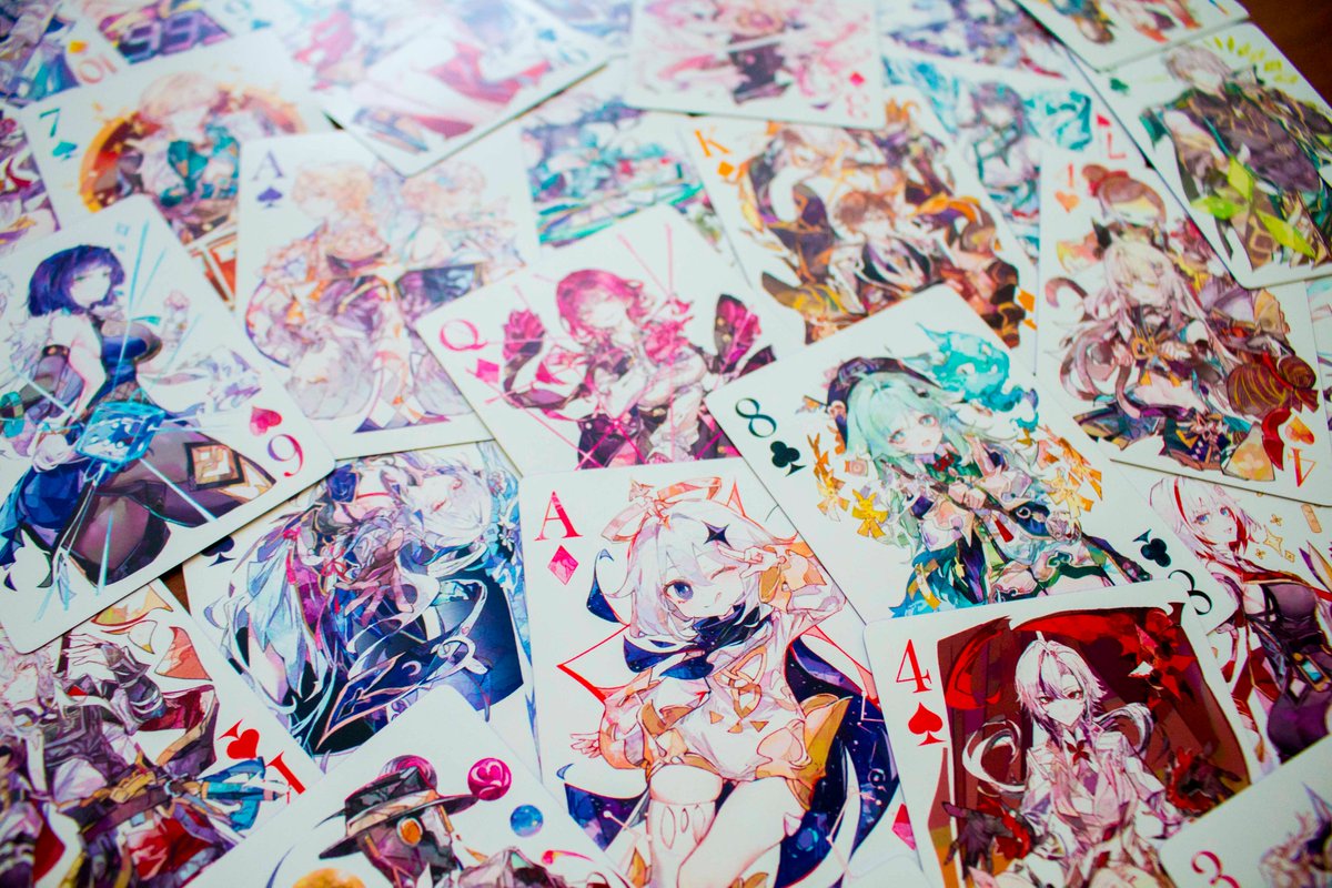 Store Opening Giveaway!

❤️&amp; 🔁 this tweet for a chance to win the prototype used in our photos below for free (shipping included)!

The COCOballKING Genshin x Star Rail poker deck is a 54 card poker deck with metallic foil edges on premium cardstock.

Reserve yours now!