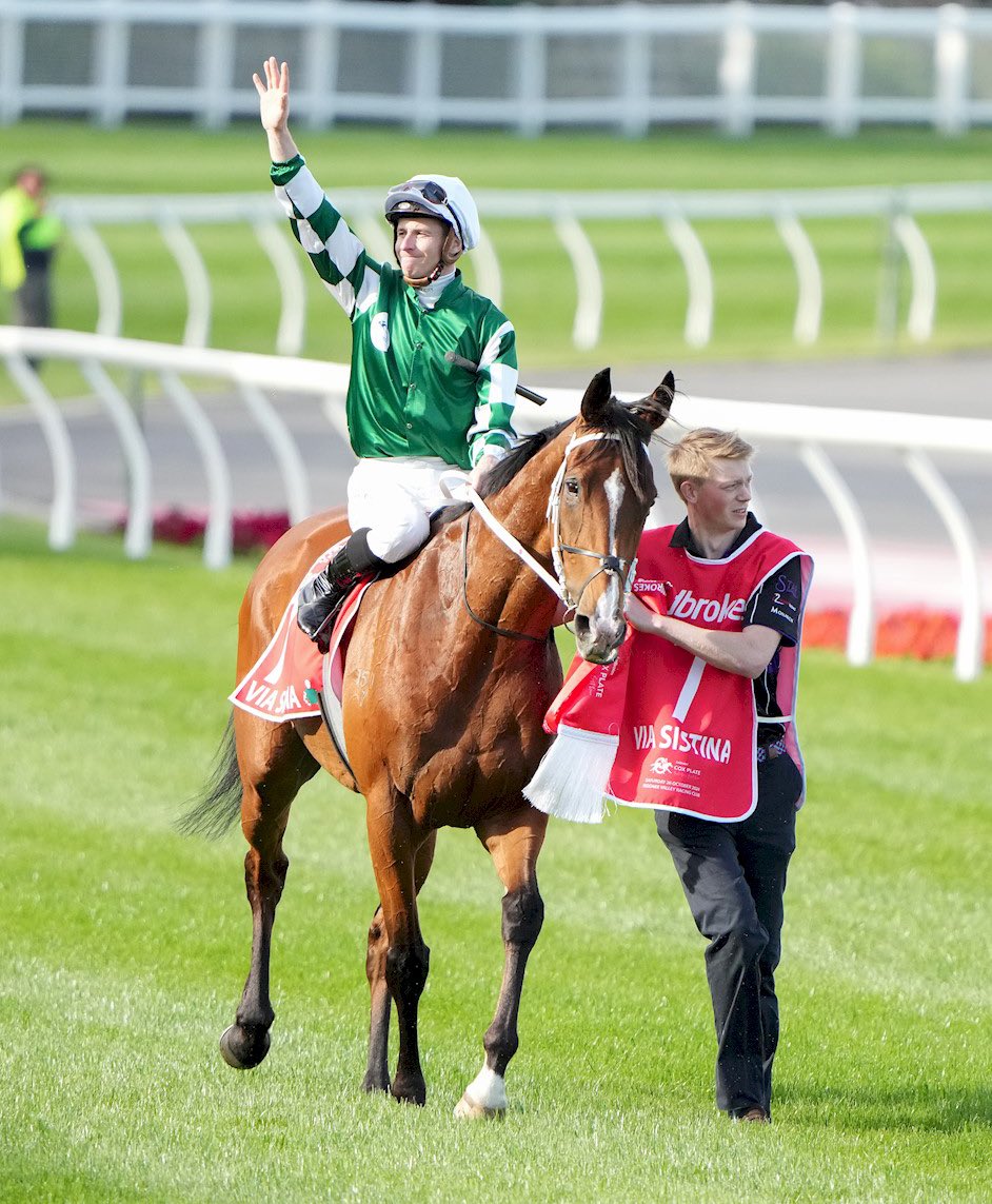 ⚜️Via Sistina officially ranked the world’s number 1️⃣ racehorse!

The Cox Plate has always been her main target, to win it is nothing short of a dream. 

Following this peak performance and after much consideration, it has been decided she will not contest the 2024 Melbourne Cup.