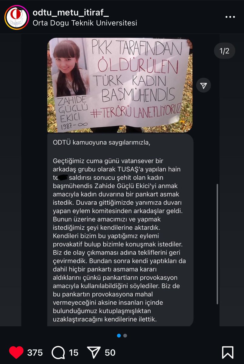 nocontextodtu06's tweet photo. Duvarda neden Türk ibaresi vardı? Buyrun. TUSAŞ şehidimize izin vermediler. ODTÜ Öğrencileri de oraya bunları koydu. Lütfen bu flood’u da okuyun. 
https://t.co/fbFKBSIPtX 

Dağdaki teröristlerle kesişimsellik kasanlar, Türk Bayrağı’nı görünce deli oluyorlar. Türk’ten nefret ediyorlar. Binbir “süslü” kelimelerle gizlemeye çalışsalar da bu kadar çok faşist demelerinin yegane sebebi kendi faşist zihniyetleridir. Kesişimsellik dahil sözde ilerici tüm söylemler bunlar için birer aparat. İşlerine gelirse kullanırlar, gelmezse umursamazlar bile. Okuyun ektekini, tüm uzlaşmacı söylemleri reddediyorlar. Tek amaçları: hak savunusunun istismarı, terör destekçisi siyasi ajandalarını dayatmak.