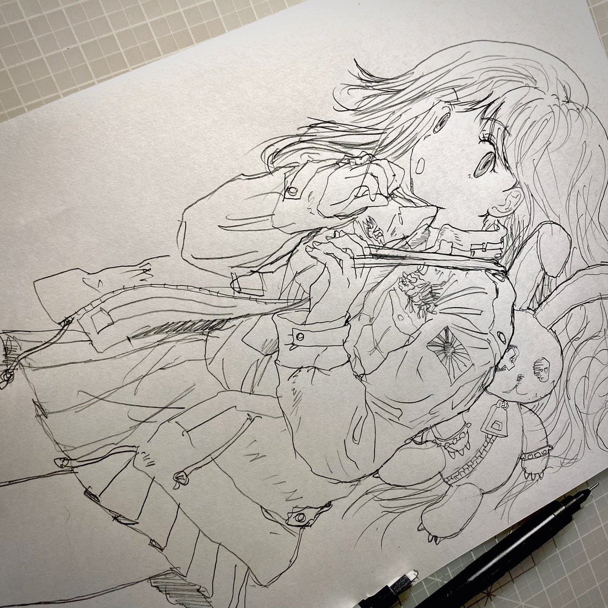 #今月描いた絵 #10月 
・『YOKOHAMAコンストラクション』表紙
・『突撃!マイティー⭐︎ぜウザー』表紙
・『だめだめ漫画倶楽部』起承転結の巻①
・『アーミージャケットJK』
 #Archive 
※今月は殺忙されてネームと楽描き1枚。週刊じゃんぶるxじゃむJxJ12・13合併号、本日発行か?
#ジャンプルーキー 