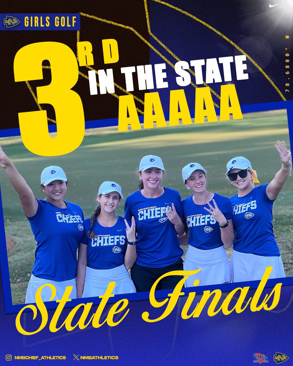 CoachH11's tweet photo. Congratulations to our girls golf team on their 3rd place finish in the state finals! A big shout out to junior McKayla Owen (6th overall) and senior Caitlin Ferry (7th overall) for earning all-state honors as well! https://t.co/ezJYqFUo3z