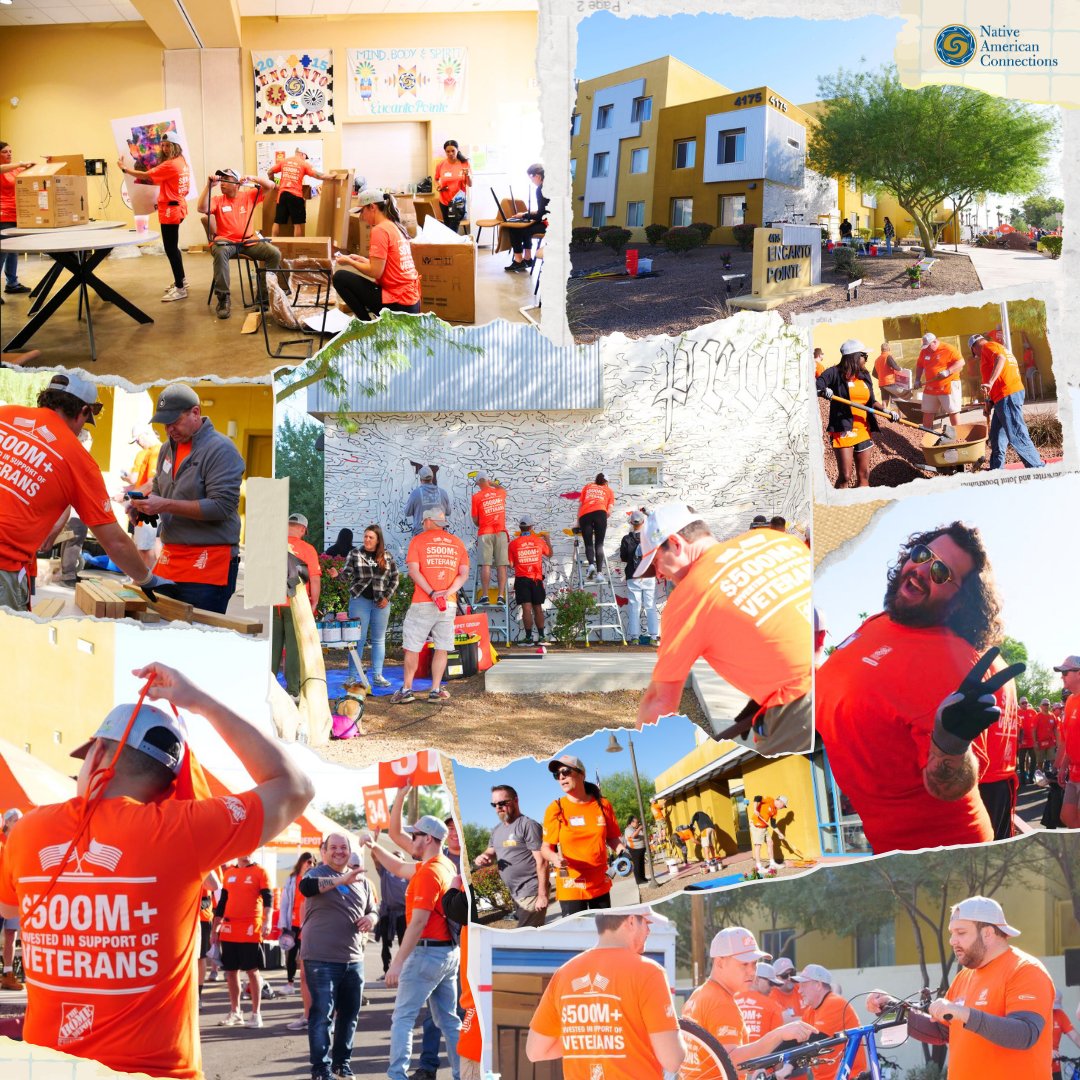 Thank you <a href="/HomeDepotFound/">The Home Depot Foundation</a>, #TeamDepot, and <a href="/HandsOnPHX/">HandsOn Greater Phoenix</a> who worked together to upgrade local veteran housing facilities, including our very own Encanto Pointe! Read more: ow.ly/mr0Q50TVUFW
#NACcommunity #HomeDepot #Volunteers #VeteranStrong