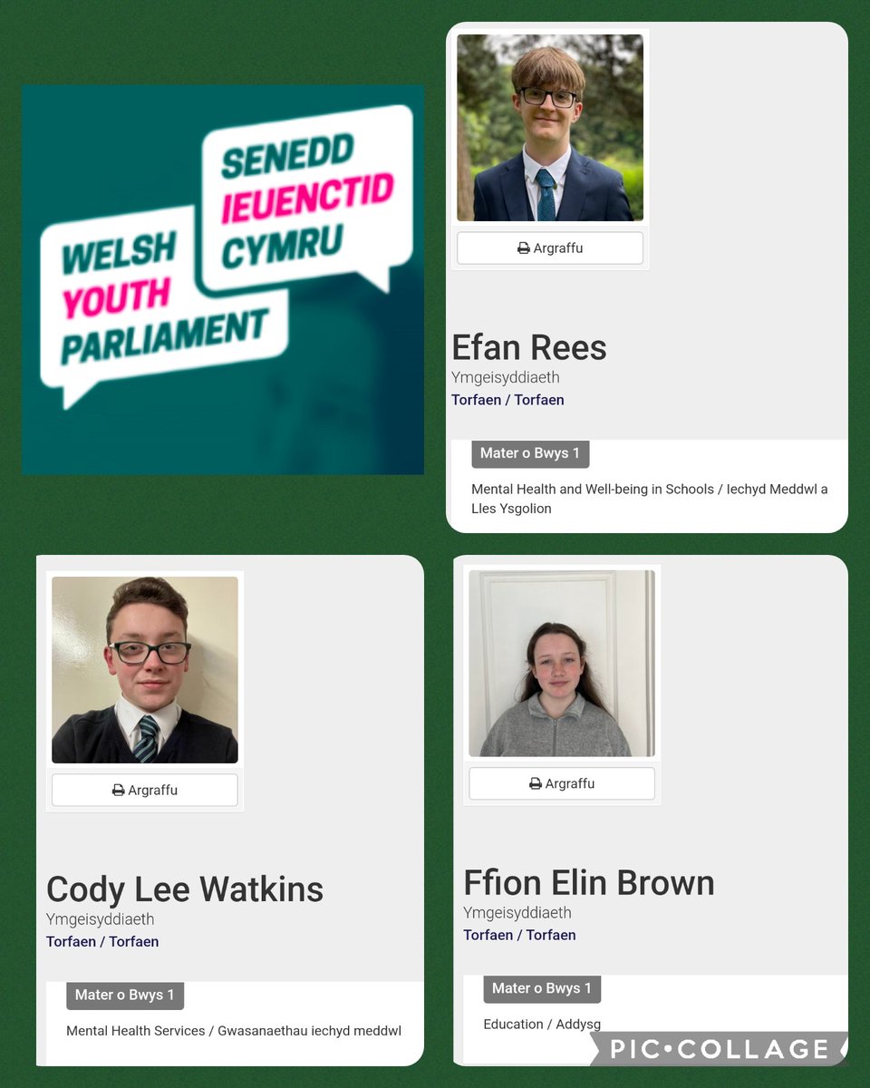 Mae gennym DRI ymgeisydd ar gyfer <a href="/SeneddIeuenctid/">Senedd Ieuenctid Cymru</a>. Llongyfarchiadau gwresog i'r 3. Ni'n falch iawn ohonoch chi! Edrychwch yn fanylach ar eu manifesto isod.
We have THREE candidates for <a href="/WelshYouthParl/">Welsh Youth Parliament</a> Congratulations to all 3!
How proud are we?!
candidacy1.assembly-voting.com/senedd_cand/cy…