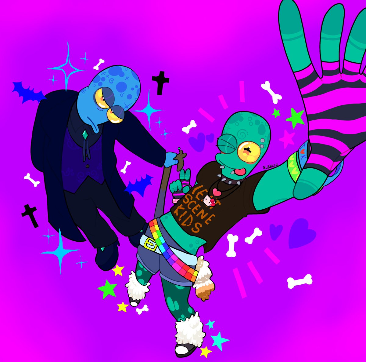 bubblez_x0z's tweet image. Goth and scene tervo x3 #SolarOpposites #tervo