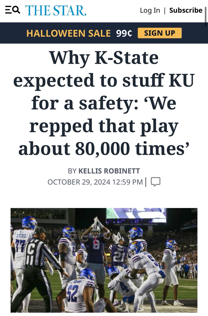 #KUFootball This is exactly why there should be a change at the OC position. Predictably is a killer for any team on either side of the ball.