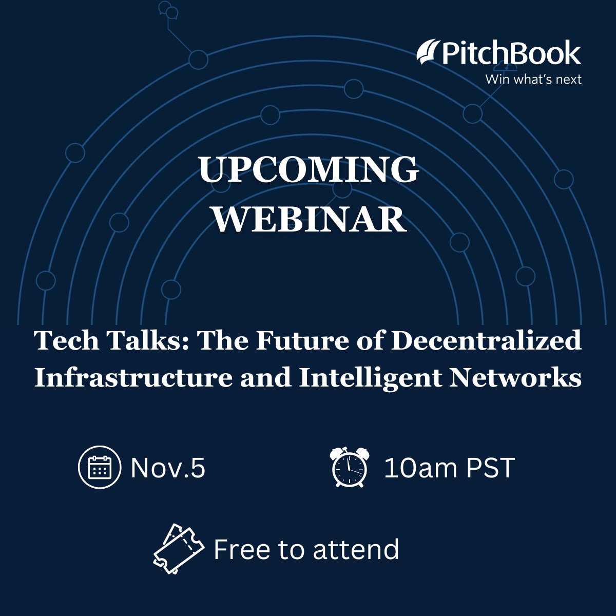 I’ll be a panelist at PitchBook’s webinar on 11/5. 
We’ll explore the intersection of AI and DePIN alongside <a href="/mikeahorton/">Mike Horton</a> from <a href="/geodnet/"></a>  and <a href="/0xshai/">Shashank | 𝔽rAI</a> from <a href="/FractionAI_xyz/">Fraction AI</a> 

Register now! pitchbook.com/webinars/tech-…