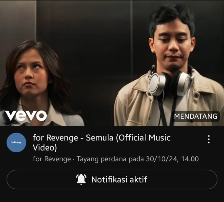 aridwiyanto_'s tweet photo. https://t.co/mrWZqeM7gw
#forRevenge #Semula #OfficialMusicVideo #Rock #Pop https://t.co/BTBpKybGVq