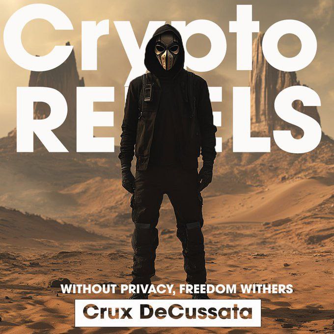 Xpanda666's tweet photo. The @xcomerc20 $x has no paid KOLS, No tourists, no non believers left. Just a bunch of hardcore chads that believe in the mission and is dedicated to the #cyopherpunk ethos of bringing decentralization and #privacy to the masses.

 Started out as a meme but is now on a mission to change crypto with its revolutionary privacy tool that will allow users to send messages and crypto across any chain securely and anonymously. #xmessenger

check us out murad
#cruxdecussata