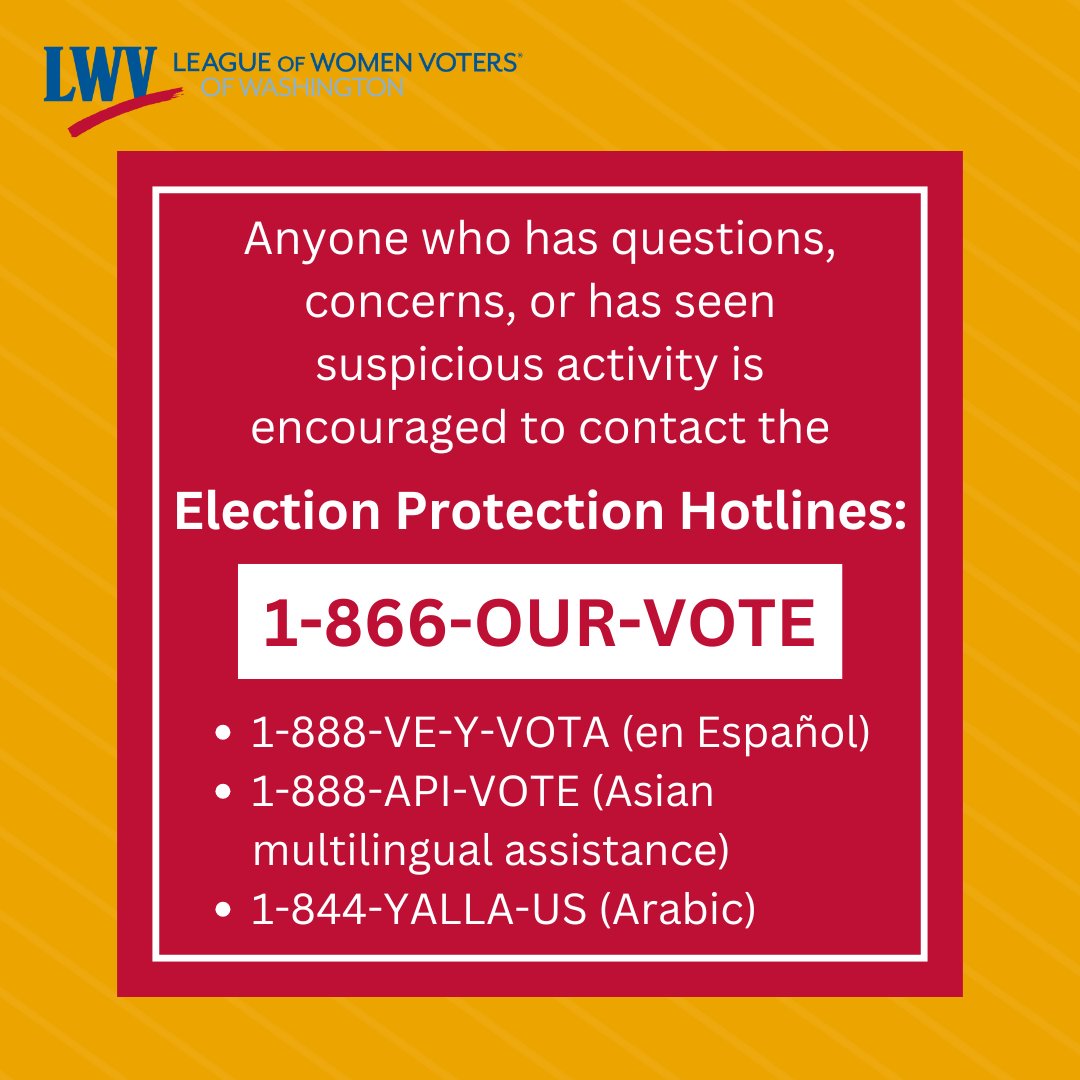 Washington voters can check the status of their ballot ➡️ VoteWA.gov