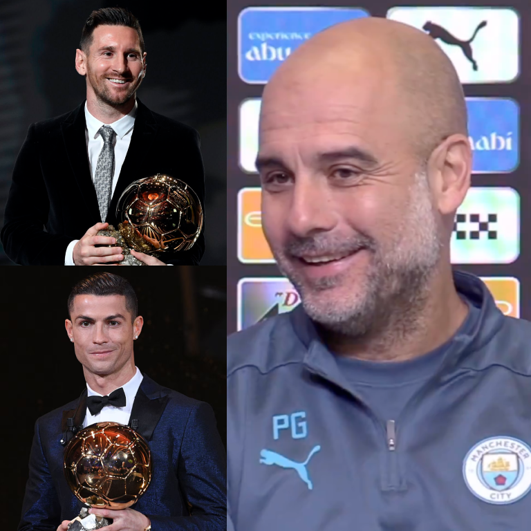 InvictosSomos's tweet photo. — PEP GUARDIOLA: "A Messi nadie podía vencerlo (en el Balón de Oro). Solo Cristiano. Cristiano era un monstruo y el padre del monstruo es MESSI. Y ambos han hecho algo increíble en los últimos 15-20 años".