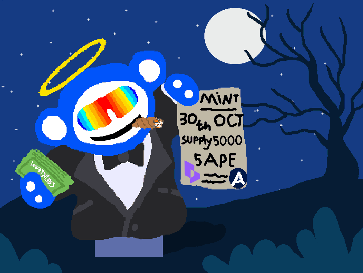 ApeApium's tweet photo. Get ready for the A.P.I.U.M Mint on the Ape Chain 🍌

Date: Oct 30th, 15:00 UTC
Supply: 5,000 
Price: 5 APE 
Launchpad: @bleverxyz 

Comment your wallet for a chance to win an A.P.I.U.M NFT airdrop! https://t.co/eWwHEhYxv2