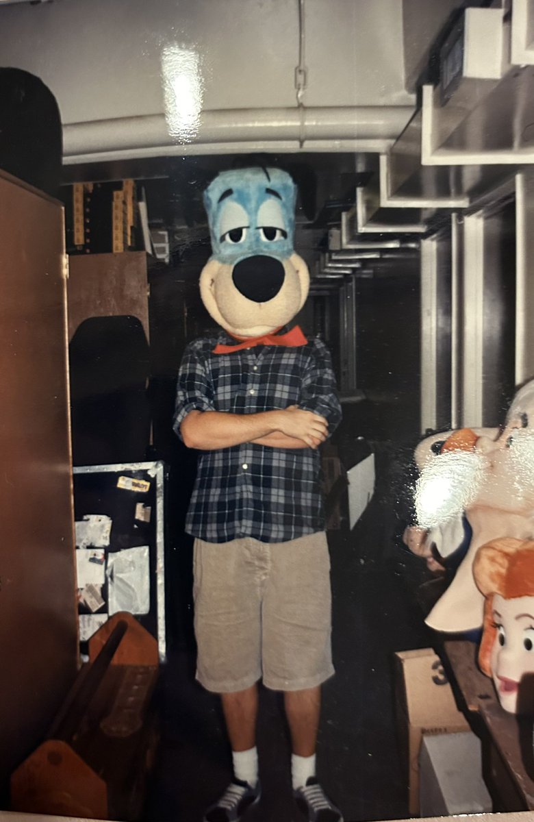gmillercartoons's tweet photo. Hey! I did a podcast recently for @nmyheadpod  and i mentioned running around the Hanna-Barbera studios in old costumes we found in the basement. Well, i found photographic PROOF!!! In the spirit of Halloween, here’s a young Greg dressed as ‘Huckleberry Hound’ and ‘Yogi Bear’… https://t.co/rAiKaNryQO