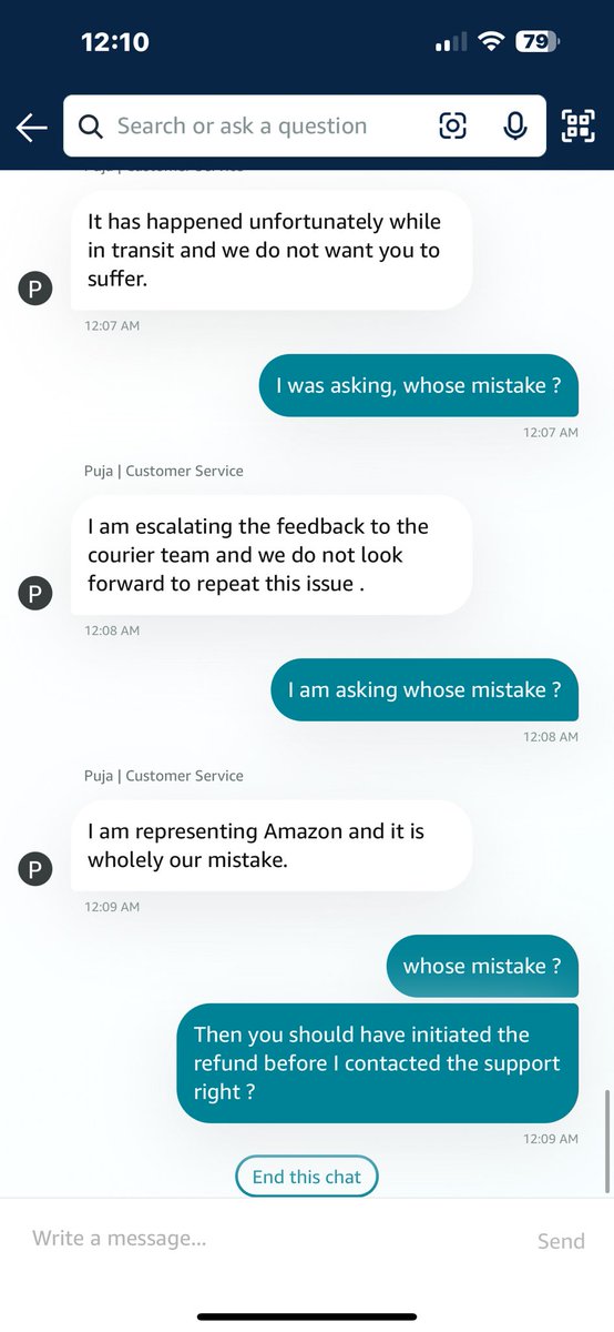 gunnerbalu's tweet photo. @amazonIN @AmazonHelp
This not the first time, but I am escalating for the first time.
My orders are not getting delivered and not refunded. https://t.co/BVrTshkYsi