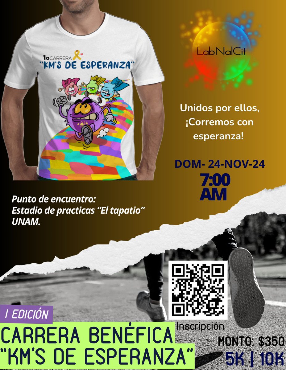 Haz que cada paso cuente 👟❤️ Corre por una buena causa y únete a nosotros en esta carrera benéfica. ¡Inscríbete ahora,  ya estamos muy cerca!
👉 Inscripción: buff.ly/4gbXIsN
