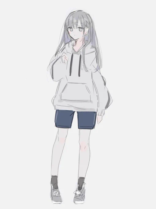 裏話。黒髪の子、最初の部屋着これでやろうとしてました。(メンバーから可愛くして言われたから猫になった) 