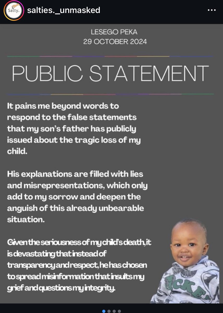 jacquekgobane's tweet photo. @Karabo_Mokgoko There’s page on  Instagram that just put up a statement that she made. https://t.co/CdevyrnWjx