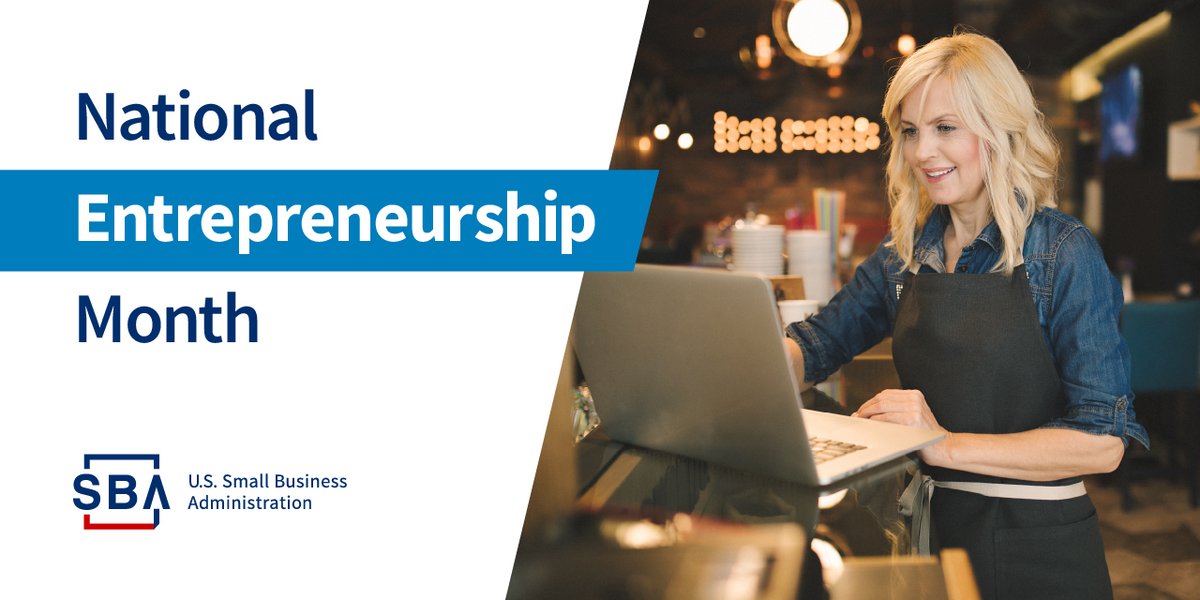 November is #NationalEntrepreneurshipMonth! SBA has mentoring, training, counseling, federal contracting, capital access, and other programs to help you start and grow your small business. Get the details: sba.gov/business-guide