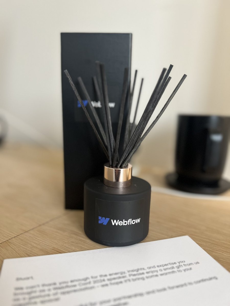 Thank you <a href="/webflow/">Webflow</a> for the lovely gift and letter. Somehow you know me too well! It’s Ben an honour to spend time with you all this past week. Here’s to Webflow Conf 2025! 

Thank you <a href="/itsoffbrand/">OFF+BRAND.</a>  for trusting me to represent and @fdrc_o for making a great speaking partner