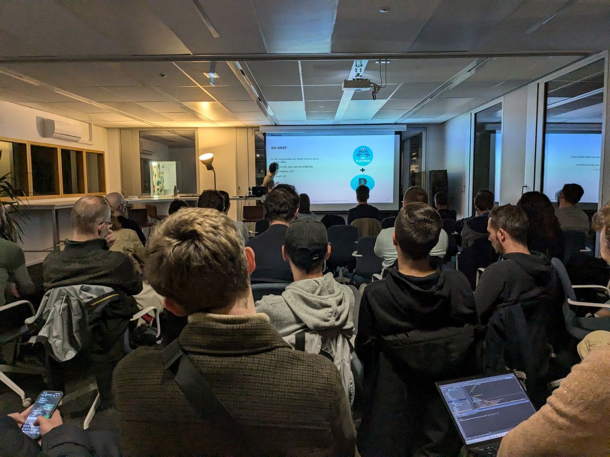 ApiPlatform's tweet image. .@mathieuKs, a member of the @PrestaShop core team, presented the integration of the API Platform framework into #Prestashop 9 during @afup_hdf&apos;s monthly meetup.