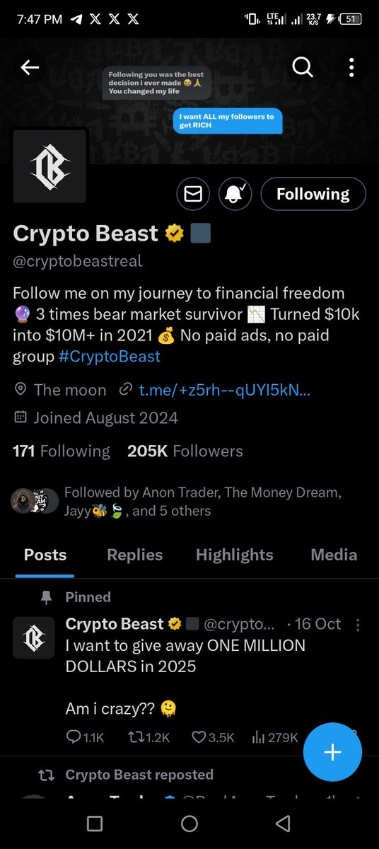 GareJennif35919's tweet photo. @officialmoore7 @cryptobeastreal @RealAnonTrader @moneydreamreal Done ✅✅✅ https://t.co/rcruIO6fH3