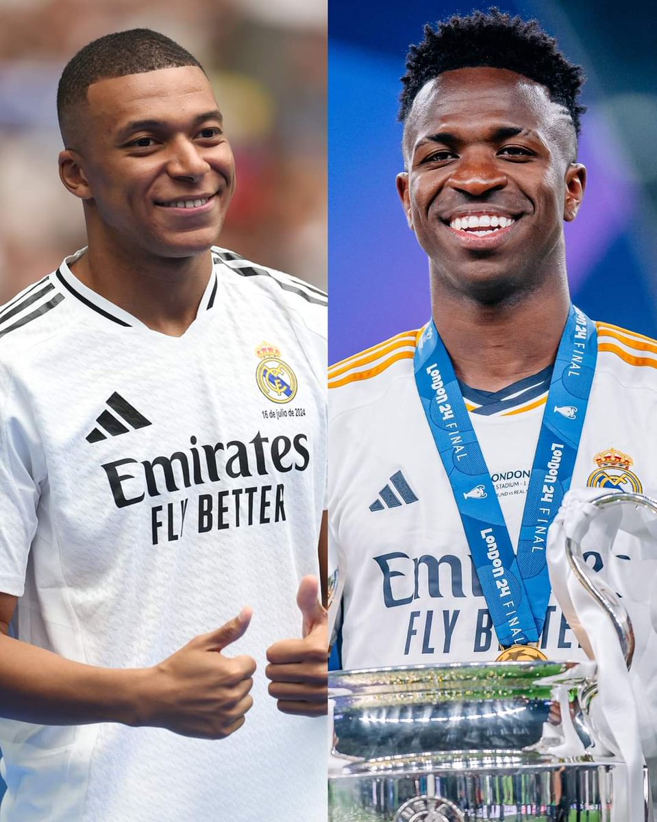 KThiam8's tweet photo. MBAPPE &amp; VINI JR ça va être une concurrence rude et de l'individualisme hors norme pour la course au prochain ballon ⚽️ 
Ça va être la galère dans quelques mois au Real retenez bien ce tweet https://t.co/Bi6sULpqqn