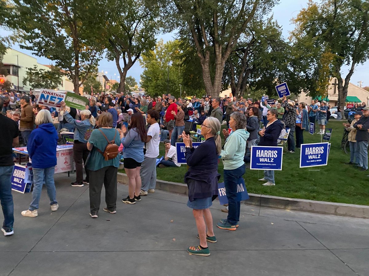 NezForAZ's tweet photo. Northern Arizonans are ready to send Ruben Gallego to the Senate and our movement to the House of Representatives. In one week, we will elect Arizona's first ever Native American to Congress. Let's finish strong. https://t.co/ZymocpZdNx