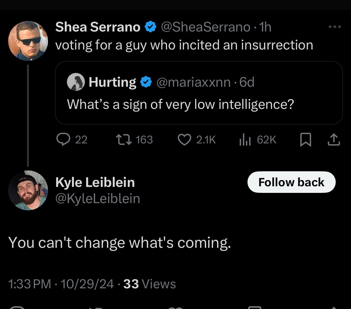 SheaSerrano's tweet photo. well at the very least i can change who’s following me lol https://t.co/pyLE6gSM07