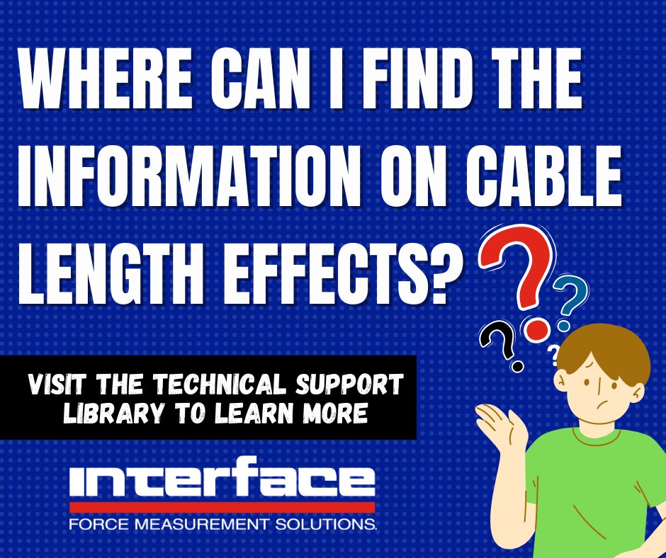 loadcells's tweet image. Are you looking to understand the effects of cable lengths better, regarding load cell accuracy and performance? Yes, they are related, and great information is available in Interface’s technical library. Check it out! bit.ly/3YgOAeg 

#InterfaceAnswers #DidYouKnow