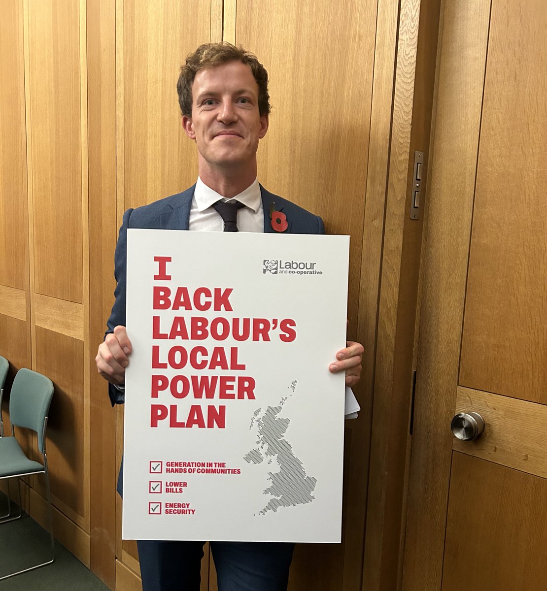 Labour’s Great British Energy along with our Local Power Plan will seize the benefits of the green transition for communities right across the country.

- reducing bills
- boosting energy security
- generation in the hands of communities

Delighted to be able to vote for it ✅