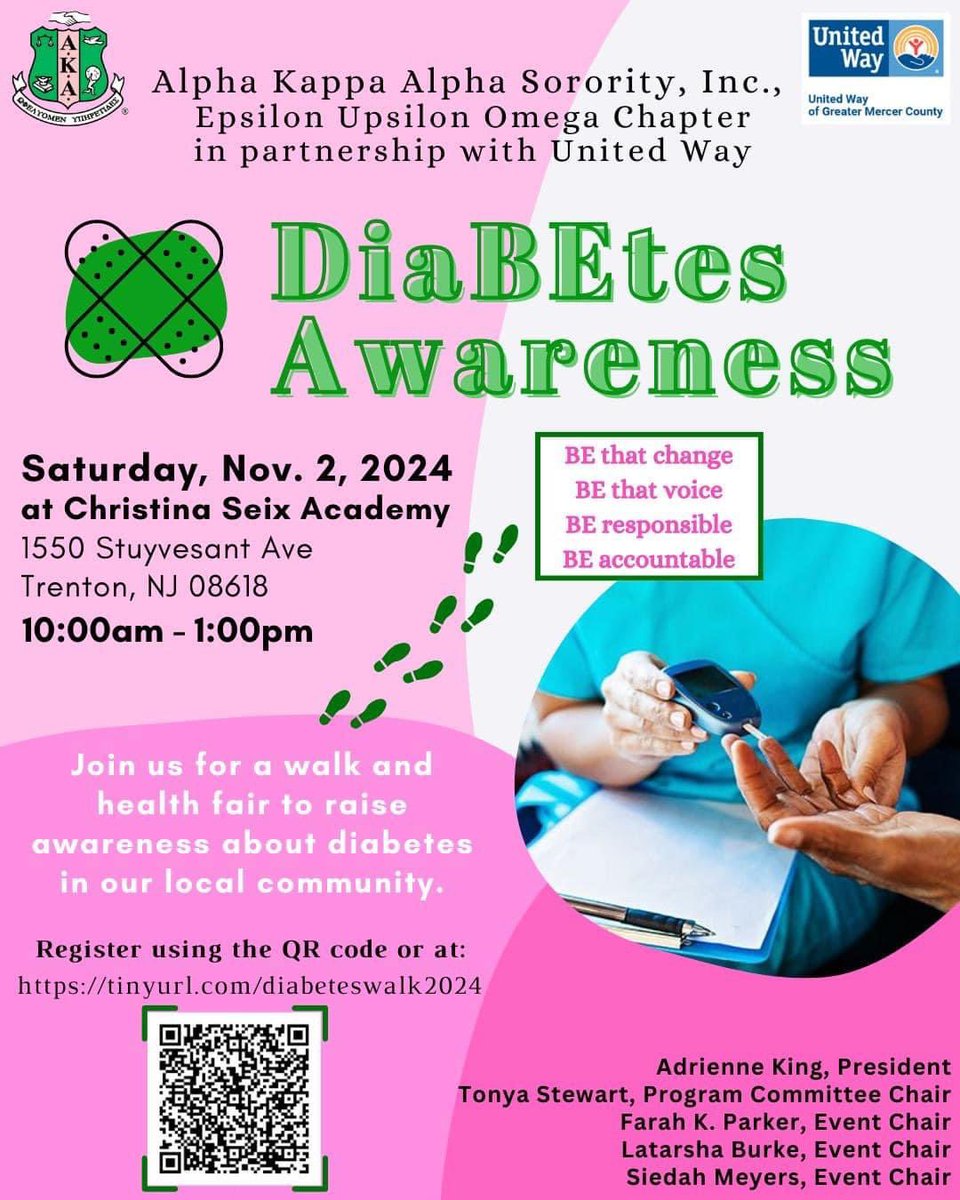 EUO_AKA's tweet photo. Come together with friends, family, and community members to raise awareness and support those affected. Whether you walk, volunteer, or cheer from the sidelines, your presence makes a difference. Let’s take steps together toward a healthier future.
#DiaBEtesAwareness https://t.co/dlIlmI4PcG