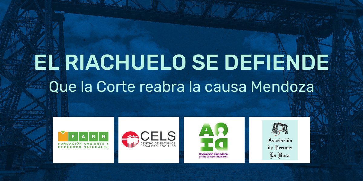 farnargentina's tweet photo. Frente a la decisión de la Corte Suprema de Justicia de cerrar la causa “Mendoza”, las organizaciones que formamos parte del Cuerpo Colegiado presentamos un recurso de queja para que la Corte dé marcha atrás y continúe supervisando el cumplimiento de la sentencia que ordenaba la recomposición del Riachuelo 🧵
https://t.co/j61uoSquAX