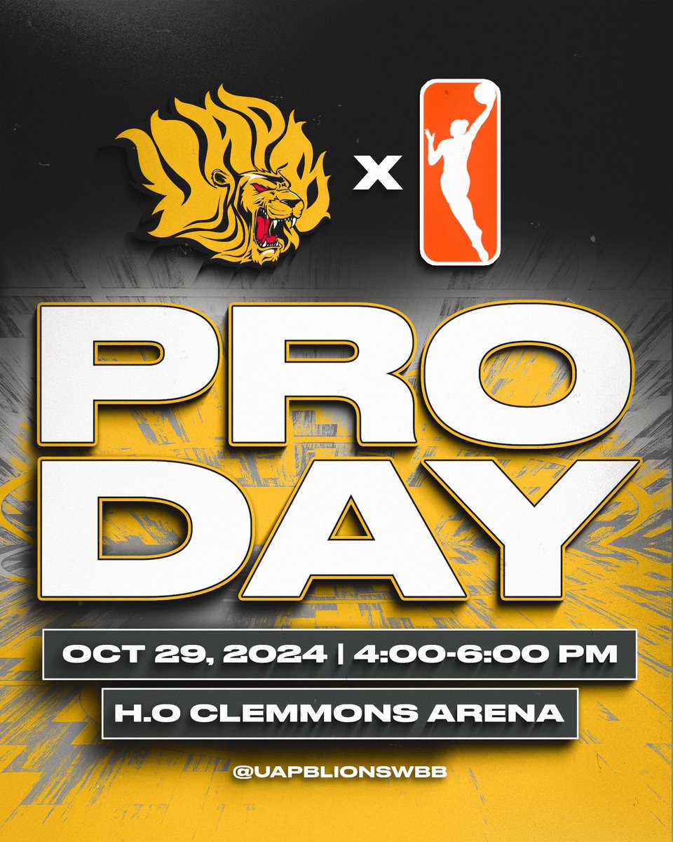 All eyes on the 𝐋𝐈𝐎𝐍𝐒 🦁

Our 2024 𝐏𝐑𝐎 𝐃𝐀𝐘 is in full effect today! Scouts from the @wnba and other professional levels will be in attendance to watch the 𝐋𝐚𝐝𝐲 𝐋𝐢𝐨𝐧𝐬 of the 𝐏𝐑𝐈𝐃𝐄 showcase their talents! 🏀

#Built4It