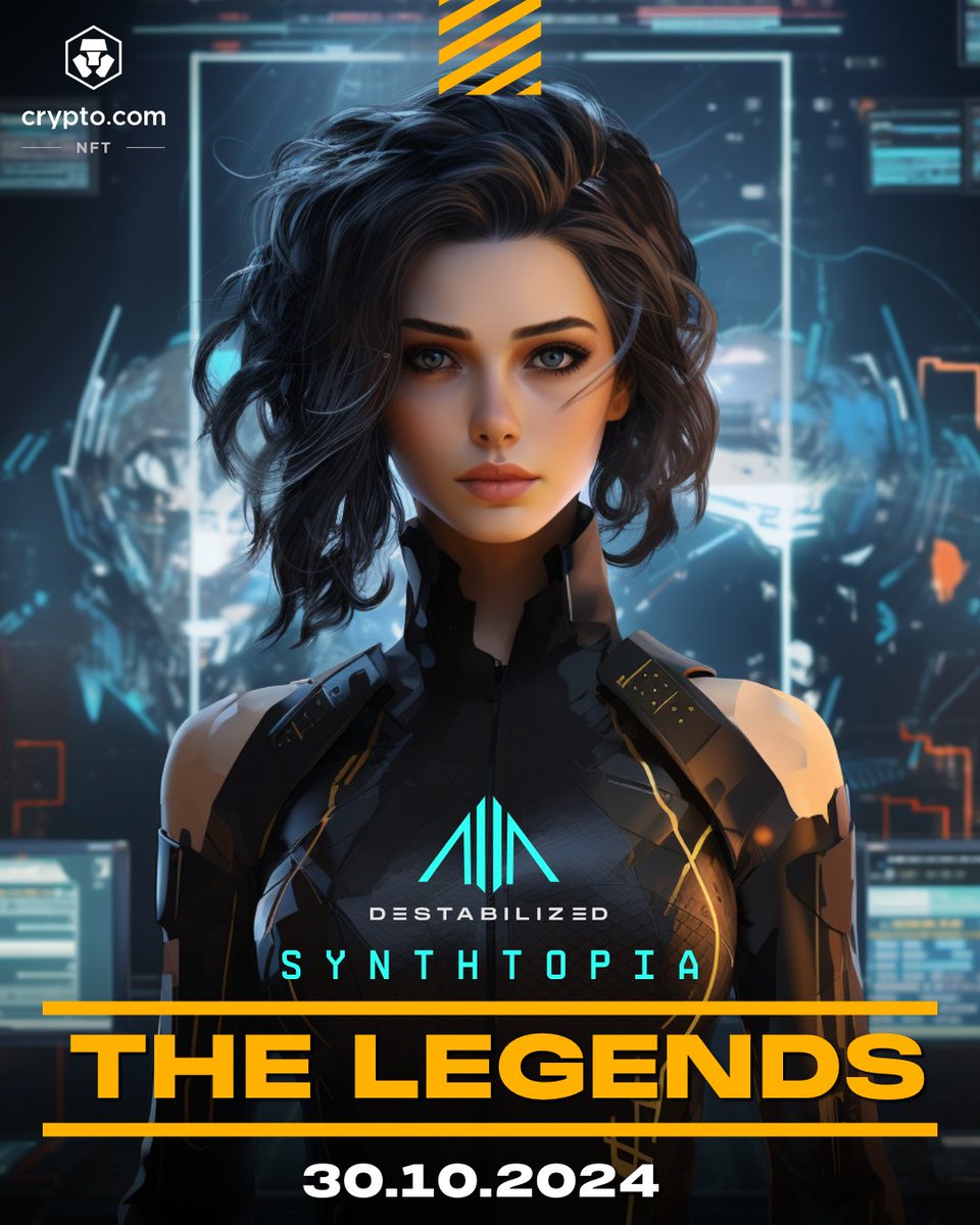 Jamus0's tweet photo. ✴️ SYNTHTOPIA x Jamus0 #GIVEAWAY

Prizes : 
🏆 1x SYNTHTOPIA: THE LEGENDS 1/1 NFT

How to win! 
Follow @D3STAB1LIZED + @Jamus0 ❤️ & 🔄 + Tag 4 friends!

⚡️3,000 NFTs at $1
⚡️3,000 NFTs at $85
⚡️3,000 NFTs reserved for the community
💰 $25,000+ worth of Mint Prizes 
🎟 NFT & Token Airdrops, Designer Toys, Cross-Utilities
🎧 IRL Events, Metaverse Events, WL Spots & more!

👉 https://t.co/Th66118Sat
👉 FAQ | https://t.co/gxqnKabRtw

🛡 SYNTHTOPIA: THE LEGENDS
🏆 WHERE HEROES ARE BORN