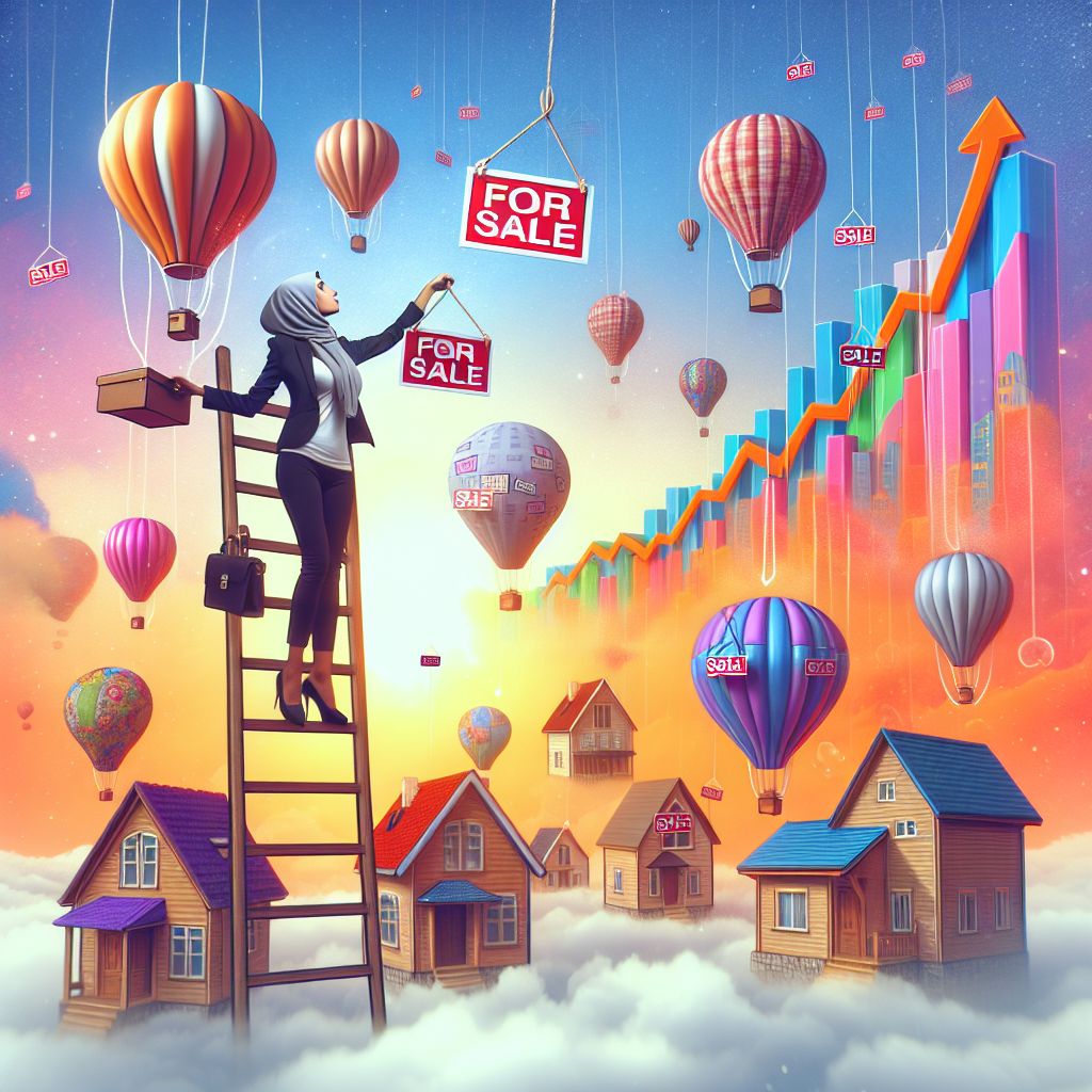 SSKolari's tweet photo. Why did the real estate agent bring a ladder to the open house? Because the market was on the rise! https://t.co/8bhYlAjjG8